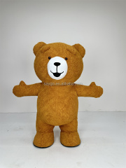 Inflatable Teddy Bear Mascot Costume Adult Fancy Dress Christmas Party Panda Teddy Bear Mascot Costume