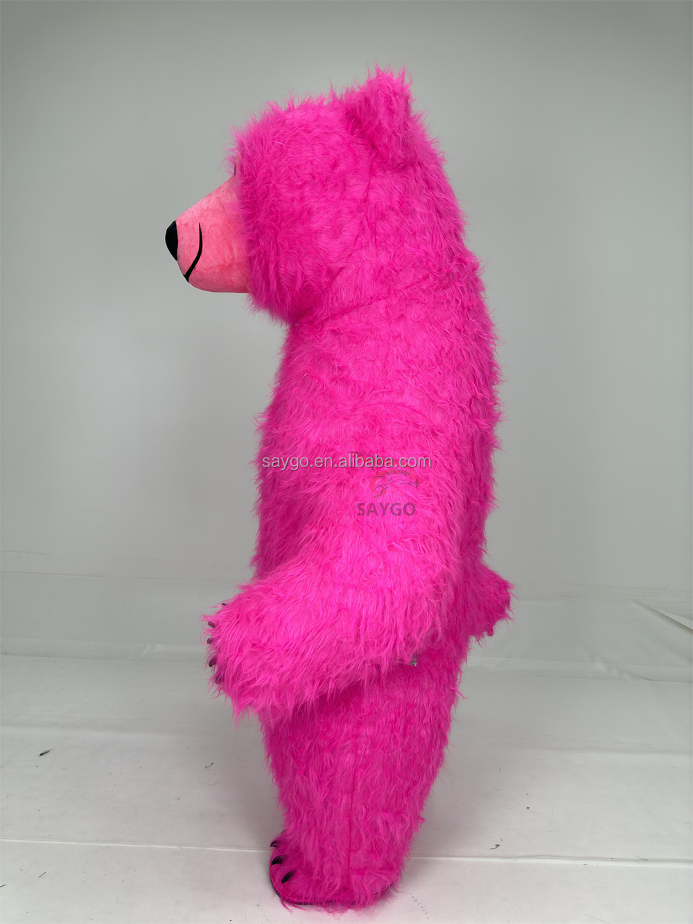 Realistic Giant Rosy pink Inflatable Polar Bear Party Mascot Costumes for Adults Cosplay 2/2.6/3m Unisex Poland Bear Costumes