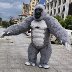 New Arrive colorful Inflatable Gorilla Mascot Costume 2.6m King Kong Custom Anime Cosplay Mascotte Theme Fancy Dress Carnival