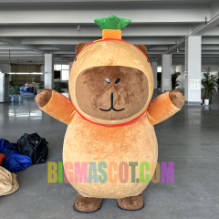 Inflatable Brown Capybara Mascot Costume Fursuit Animal Dress for Advertising Events Kapibala Costume Advertising Mascot
