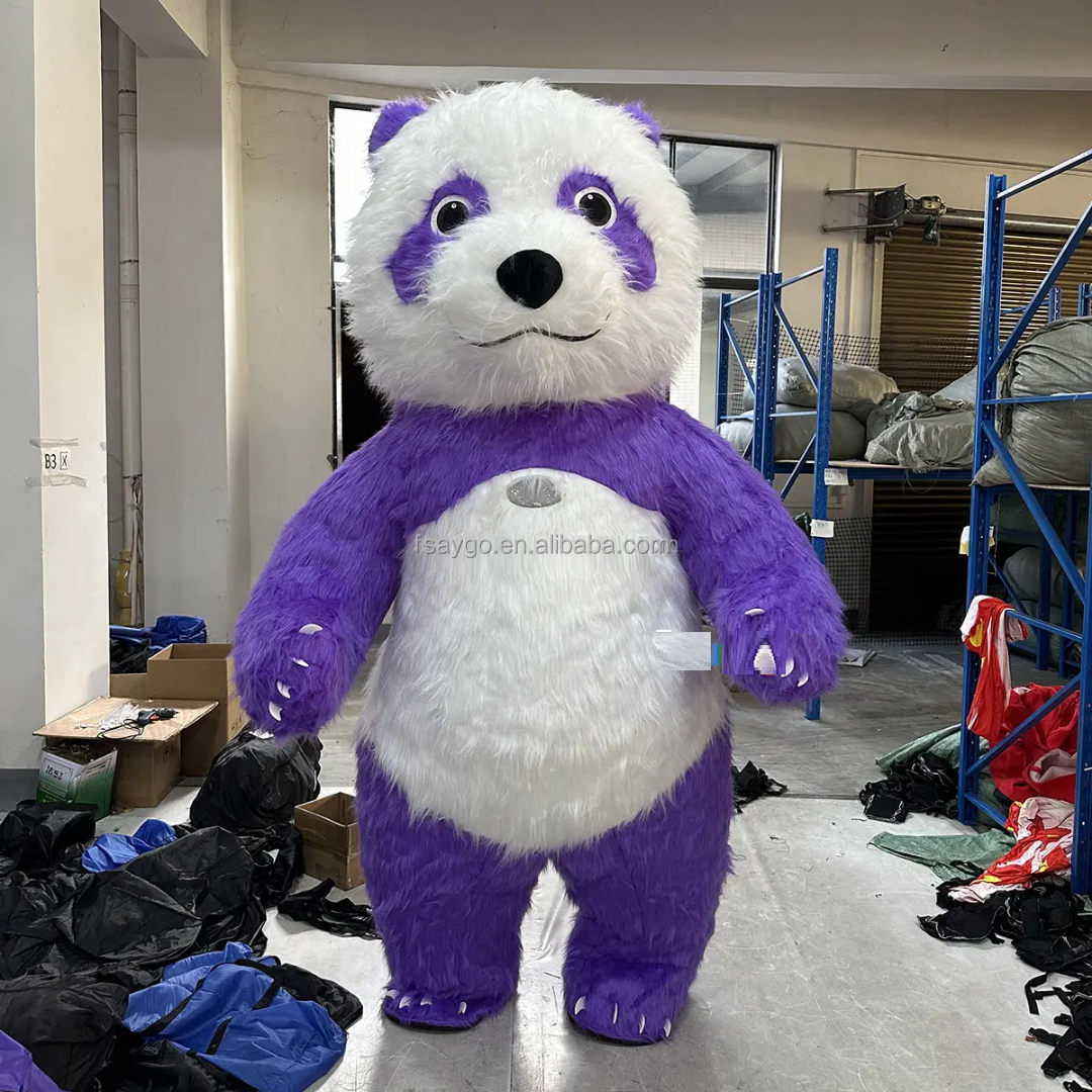 Cute Cheap Panda Mascot Costume for Adults Outside Walking Show 2m/2.6m/3m Panda Costume Advertising Inflatables