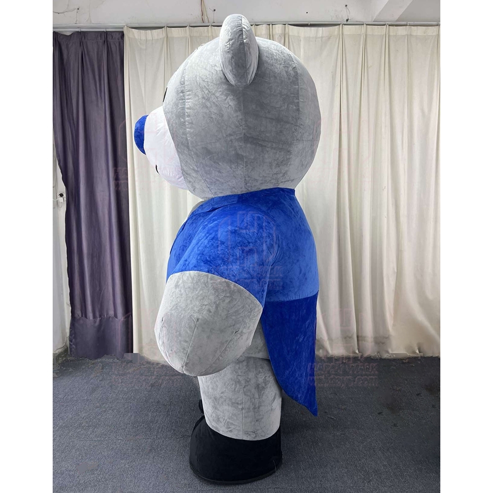 Cute Interactive Advertising Anime Mascot Inflatable Bear Costume Suit With Tuxedo and Dress for Wedding Event Advertisement