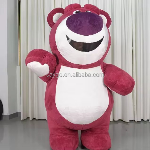 Lovely Style Dressing Bear Mascot Costume Various Color Inflatable Giant Teddy Bear Costume Inflatable Teddy Bear Mascot Costume