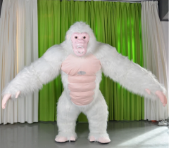 2025 Gorilla Costumes Inflatable Blue White XXL Gorilla Mascot Costume for Adult Custom Suit Gorilla Mascotte Costumes for Men