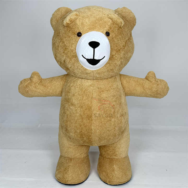 2m Light Brown Inflatable Teddy Bear Mascot Costume for Adults 2m 3m Customized Size Cartoon Mascots Cloth Hot Selling,Big Mascot,Light Brown Inflatable Panda Monkey Teddy Bear Mascot Costume for Adults 2m 3m Customized Size Cartoon Mascots Cloth Hot Selling