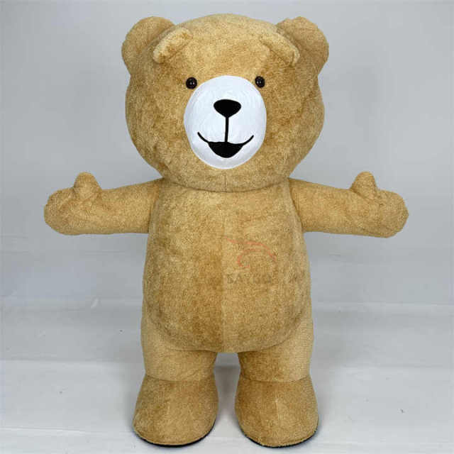 2m Light Brown Inflatable Teddy Bear Mascot Costume for Adults 2m 3m Customized Size Cartoon Mascots Cloth Hot Selling,Big Mascot,Light Brown Inflatable Panda Monkey Teddy Bear Mascot Costume for Adults 2m 3m Customized Size Cartoon Mascots Cloth Hot Selling