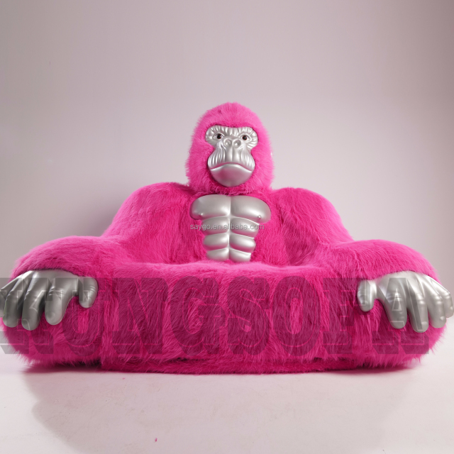 New Durable Giant Inflatable Gorilla Sofa New Gorilla Shape Sofa Internet Celebrity Gorilla Couch in Living Room