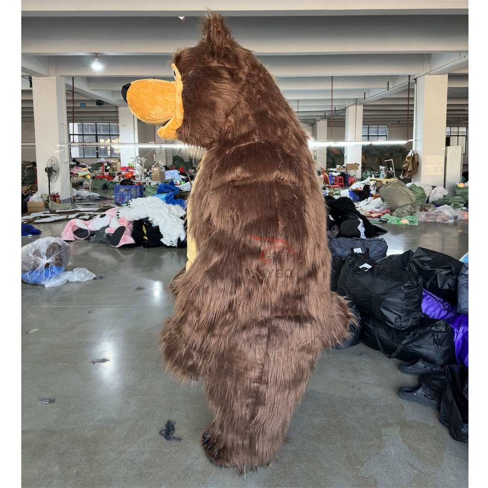 Inflatable Black  Costume Suit Bear Mascot for Carnival Party Events Rental Animal Anime Available for Sale
