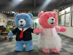 Giant Inflatable Teddy Bear Mascot Costume for Adults-Unisex Birthday/Surprise Use Saygo Brand Mardi Gras Theme