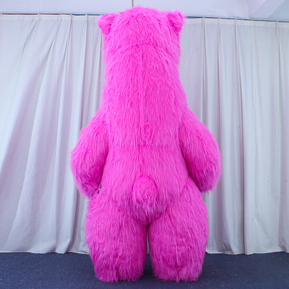 Saygo Halloween Cartoon Cosplay Adult 3 Meter Long Fur Walking Giant Inflatable Polar Bear Mascot Costume for Sale