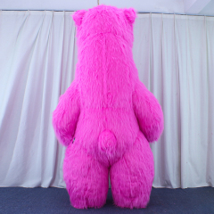 Saygo Halloween Cartoon Cosplay Adult 3 Meter Long Fur Walking Giant Inflatable Polar Bear Mascot Costume for Sale