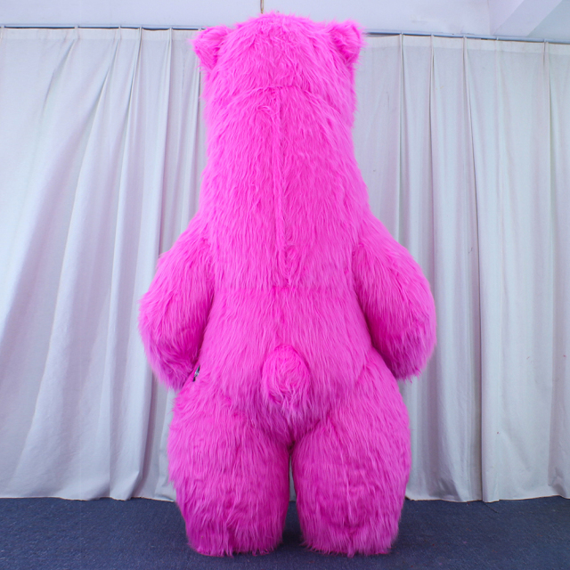 Saygo Halloween Cartoon Cosplay Adult 3 Meter Long Fur Walking Giant Inflatable Polar Bear Mascot Costume for Sale