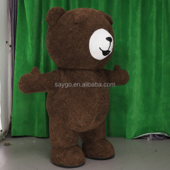 Wearable Inflatable Teddy Bear Christmas Costume Cartoon Teddy Bear Costume for Men Gummy Bear Costumes for Advertising Events