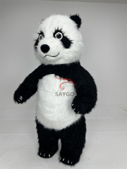 Customized Giant Outdoor Inflatable Walking Panda Mascot Costume Kawaii Polar Bear Mascot Costume Panda Costume for Adult