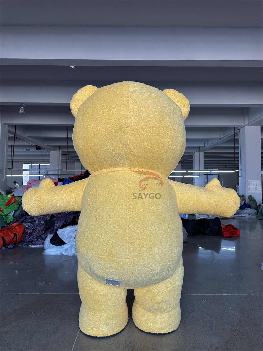 Saygo Giant Inflatable Teddy Bear Mascot Costume Life Size Adult Unisex Cosplay for Mardi Gras Carnival