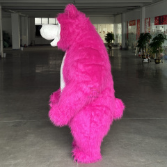 Pink Inflatable  Mascot Costume Adult Fancy Dress Christmas Party Panda Teddy Bear Mascot Costume