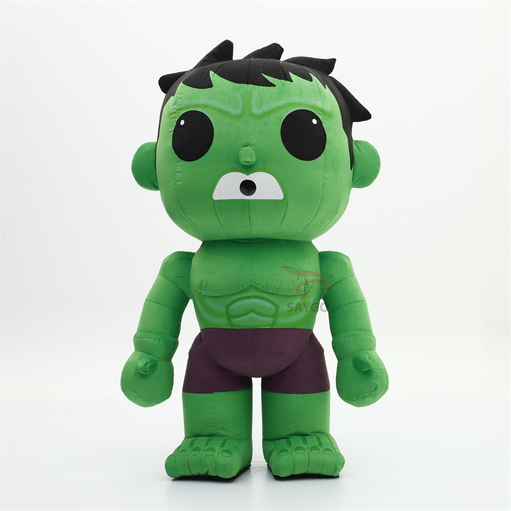 Movie Green Giant Inflatable Hulk Mascot Costume Cartoon Character Hulk Real Cosplay Suit for Adults Kids Inflatable Hulk Mascot,Big Mascot,Movie Green Giant Inflatable Hulk Mascot Costume Cartoon Character Hulk Real Cosplay Suit for Adults Kids Inflatable Hulk Mascot
