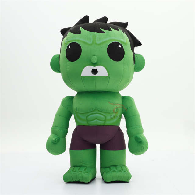 Movie Green Giant Inflatable Hulk Mascot Costume Cartoon Character Hulk Real Cosplay Suit for Adults Kids Inflatable Hulk Mascot,Big Mascot,Movie Green Giant Inflatable Hulk Mascot Costume Cartoon Character Hulk Real Cosplay Suit for Adults Kids Inflatable Hulk Mascot