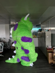 Unisex Inflatable Blue Green Monster Sully Cartoon Mascot Costume Plush Bear Design for Adults for Parties Monster Inc Mascot