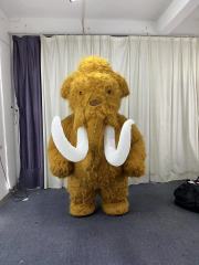 2025 Adult Inflatable Plush Mammoth Elephant Halloween Party Theme Costume for Outdoor Parades and Performances