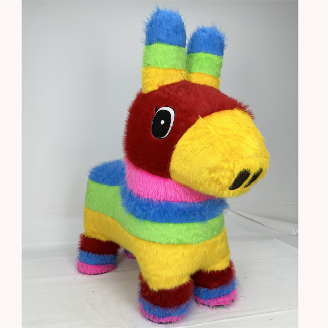 Colorful Horse Customized Adult Cosplay Animal Inflatable Mascot Costume for Events,Big Mascot,Super Quality Customized Adult Cosplay Animal Colorful Horse Inflatable Mascot Costume for Events