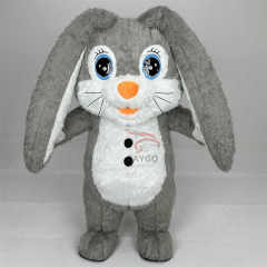 High Quality Inflatable Easter Bunny Mascot Costume Giant Life Size Inflatable Mascot for Sale Factory