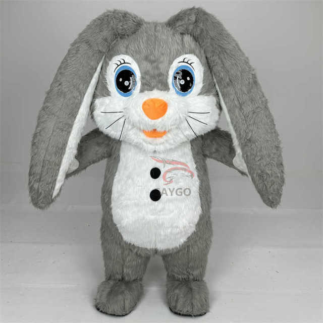 High Quality Inflatable Easter Bunny Mascot Costume Giant Life Size Inflatable Mascot for Sale Factory