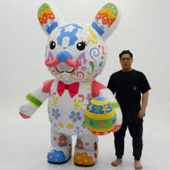 Inflatable Sexy Easter Egg Bunny Mascot Costume for Adults Unisex Mardi Gras/Carnival Saygo Brand