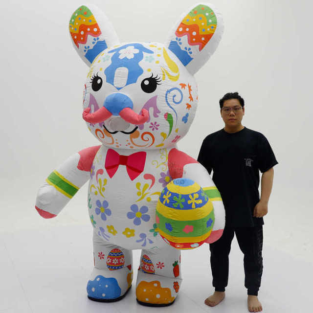 Inflatable Sexy Easter Egg Bunny Mascot Costume for Adults Unisex Mardi Gras/Carnival Saygo Brand