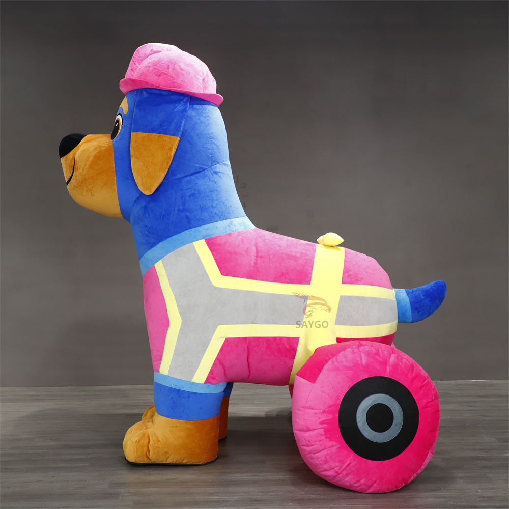 Dog on wheels Customize Inflatable Dog Cosplay Mascot Costume for Park Advertising Arracts Walking,Big Mascot,Customize Inflatable Dog Cosplay Mascot Costume for Park Advertising Arracts Walking