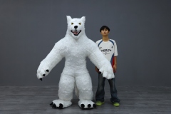 Wolf Inflatable Costume Mascot Parade Adult Role Cosplay Animal Birthday Halloween Party Activity Plush Suit
