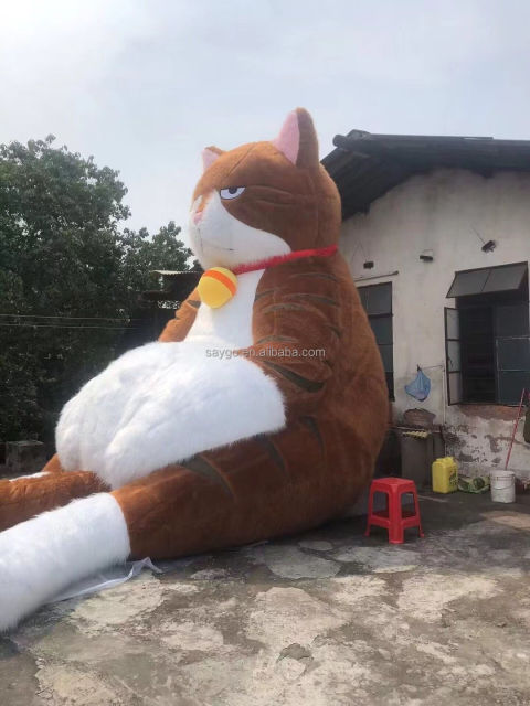 Hot Sale Various Customized Color Fat Cat Mascot Costume Tall Height Cat Costume Orange Cat Mascot Costume for Advertising