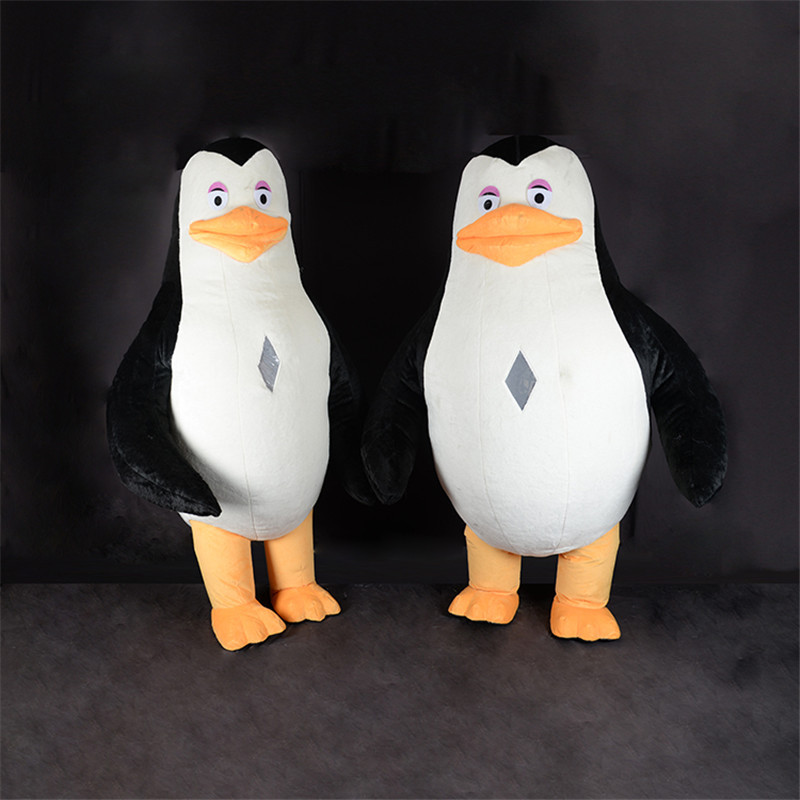 SAYGO Inflatable Penguin Mascots Costumes Cartoon Christmas Halloween Cosplay Suit for Adult Plush Cartoon