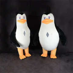 SAYGO Inflatable Penguin Mascots Costumes Cartoon Christmas Halloween Cosplay Suit for Adult Plush Cartoon
