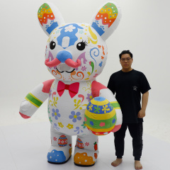 Inflatable Sexy Easter Egg Bunny Mascot Costume for Adults Unisex Mardi Gras/Carnival Saygo Brand
