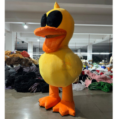 Large Advertising Inflatables Yellow Duck Mascot Costume for Adults Cosplay Walking Outside 2m/2.6m Tall Duck Costumes Customize