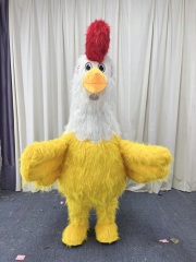Wholesale Popular Plush Walking Giant Adult Inflatable Rooster Mascot Costume Cartoon Character