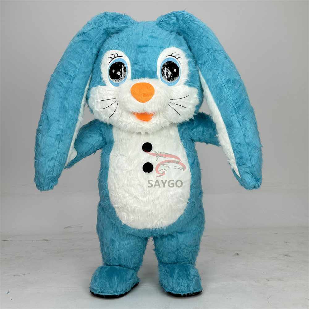 High Quality Inflatable Easter Bunny Mascot Costume Giant Life Size Inflatable Mascot for Sale Factory