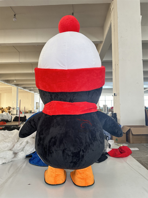 Cosplay CE 6.5ft Kids Inflatable Penguin Mascot Costume Inflatable Cartoon Baby Penguin for Birthday Events Easter Party