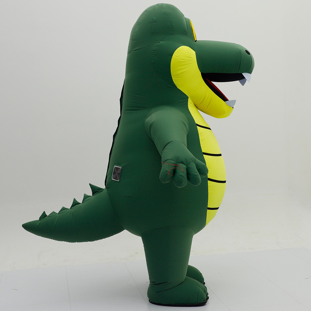 Inflatable Realistic Green Dinosaur Costume Adult Unisex Saygo Brand Mardi Gras/Carnival Cosplay Animals & Bugs Theme In-Stock