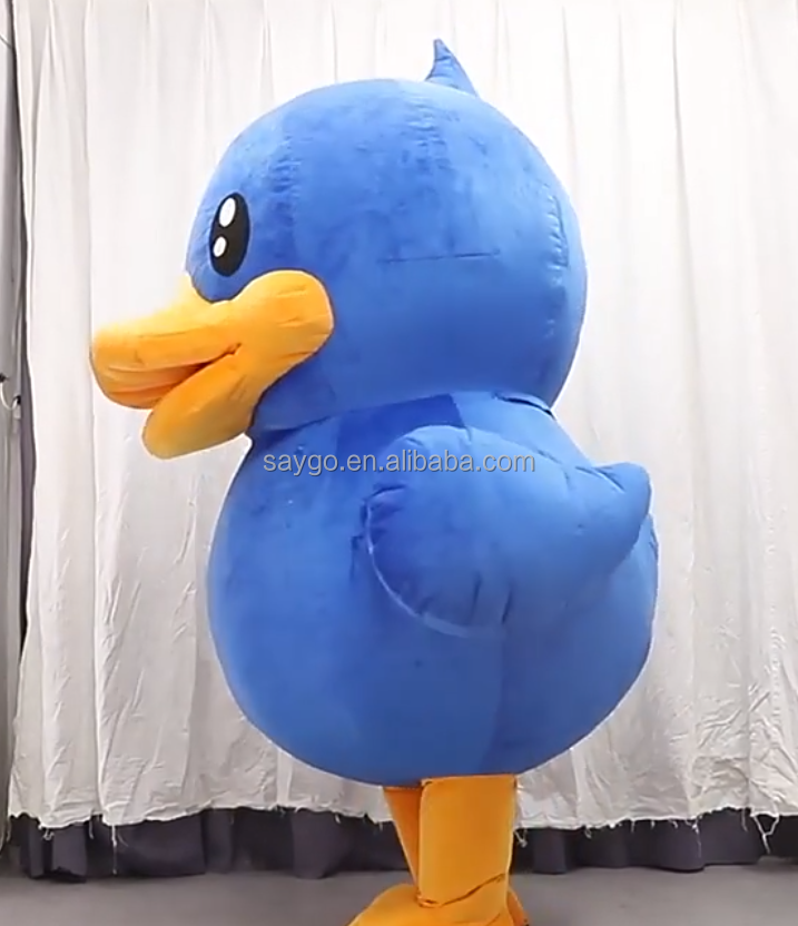 Large Inflatable Duck Mascot Costume Clothes for Adults Cosplay Walking 2m 2.6m Inflatable Anime Costumes Duck Outfit Suits