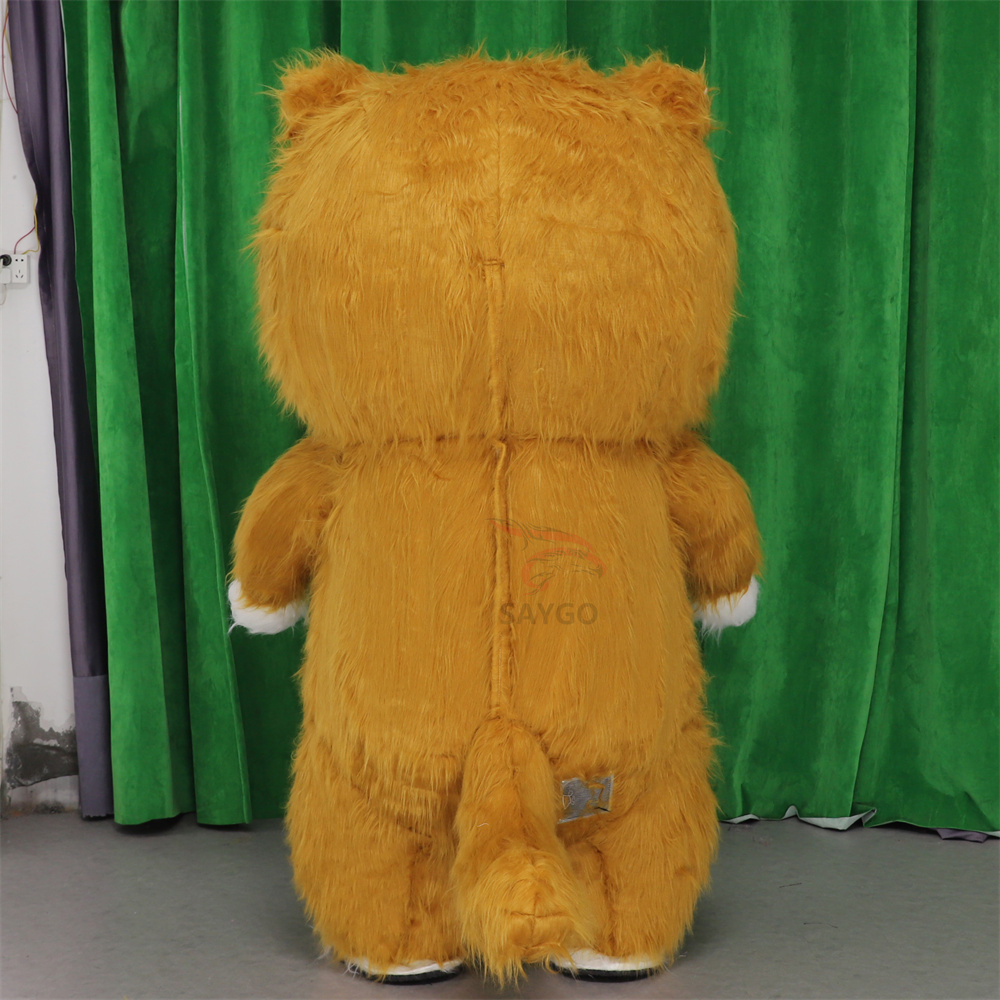 Customize Cute Furry Cat Mascot Costume 2m 2.6m Inflatable Cat Costume Clothes for Women Adults Dress up