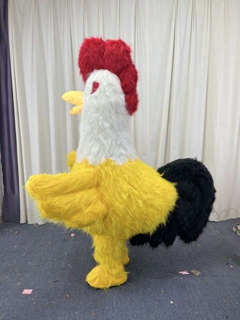 Wholesale Popular Plush Walking Giant Adult Inflatable Rooster Mascot Costume Cartoon Character