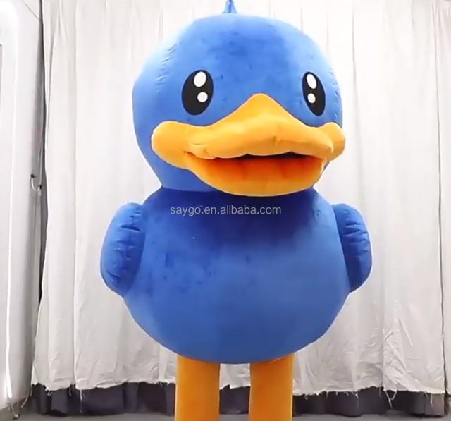 Large Inflatable Duck Mascot Costume Clothes for Adults Cosplay Walking 2m 2.6m Inflatable Anime Costumes Duck Outfit Suits