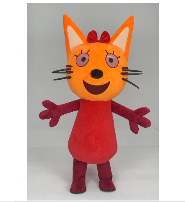 Cute Customizable Inflatable Giant Cat Mascot Costume Cartoon Wild Cat Mascot Costume Dress for Events Party Cosplay