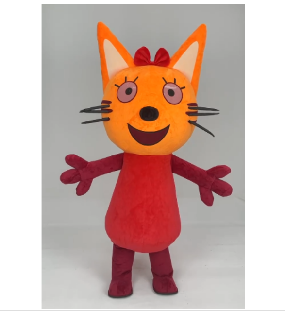 Cute Customizable Inflatable Giant Cat Mascot Costume Cartoon Wild Cat Mascot Costume Dress for Events Party Cosplay