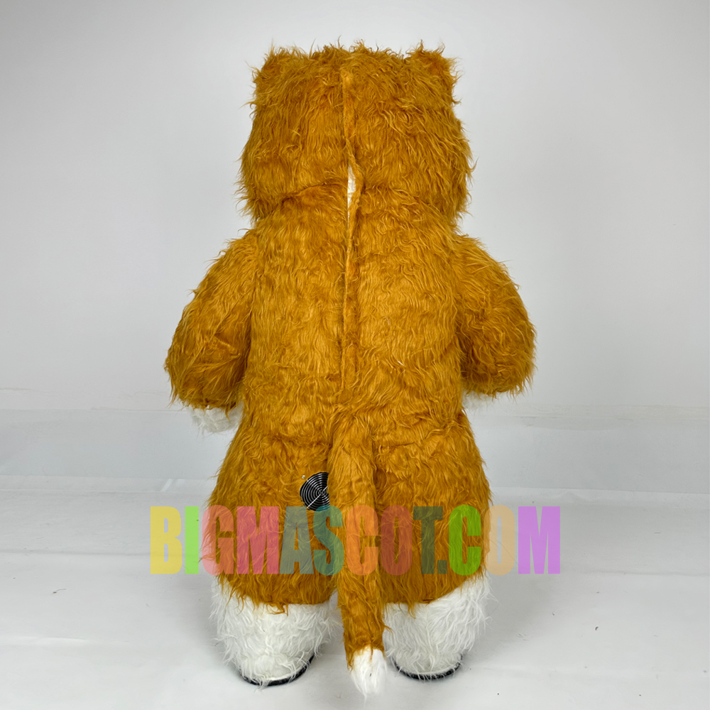 Factory Direct Cosplay Inflatable Mascot Costume Long Plush Furry Anime Cat for Kids Halloween Teddy Bear for Birthday Party