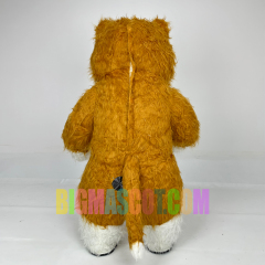 Factory Direct Cosplay Inflatable Mascot Costume Long Plush Furry Anime Cat for Kids Halloween Teddy Bear for Birthday Party