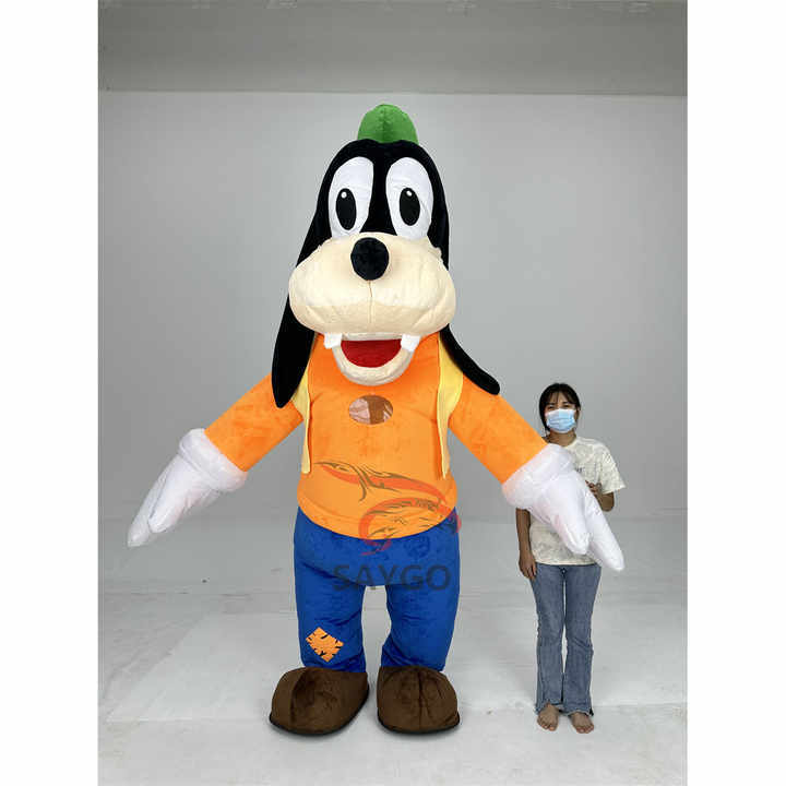 Christmas Party Cosplay Inflatable Cartoon Dog Mascot Costumes for Outdoor Events Walking Performance Show Carnival Suits