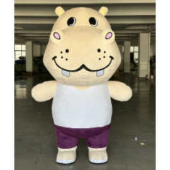 Saygo CE High Quality Customizable Sea Animal Inflatable Hippo Mascot Costume for Adults Unisex Halloween Party Fancy Dress